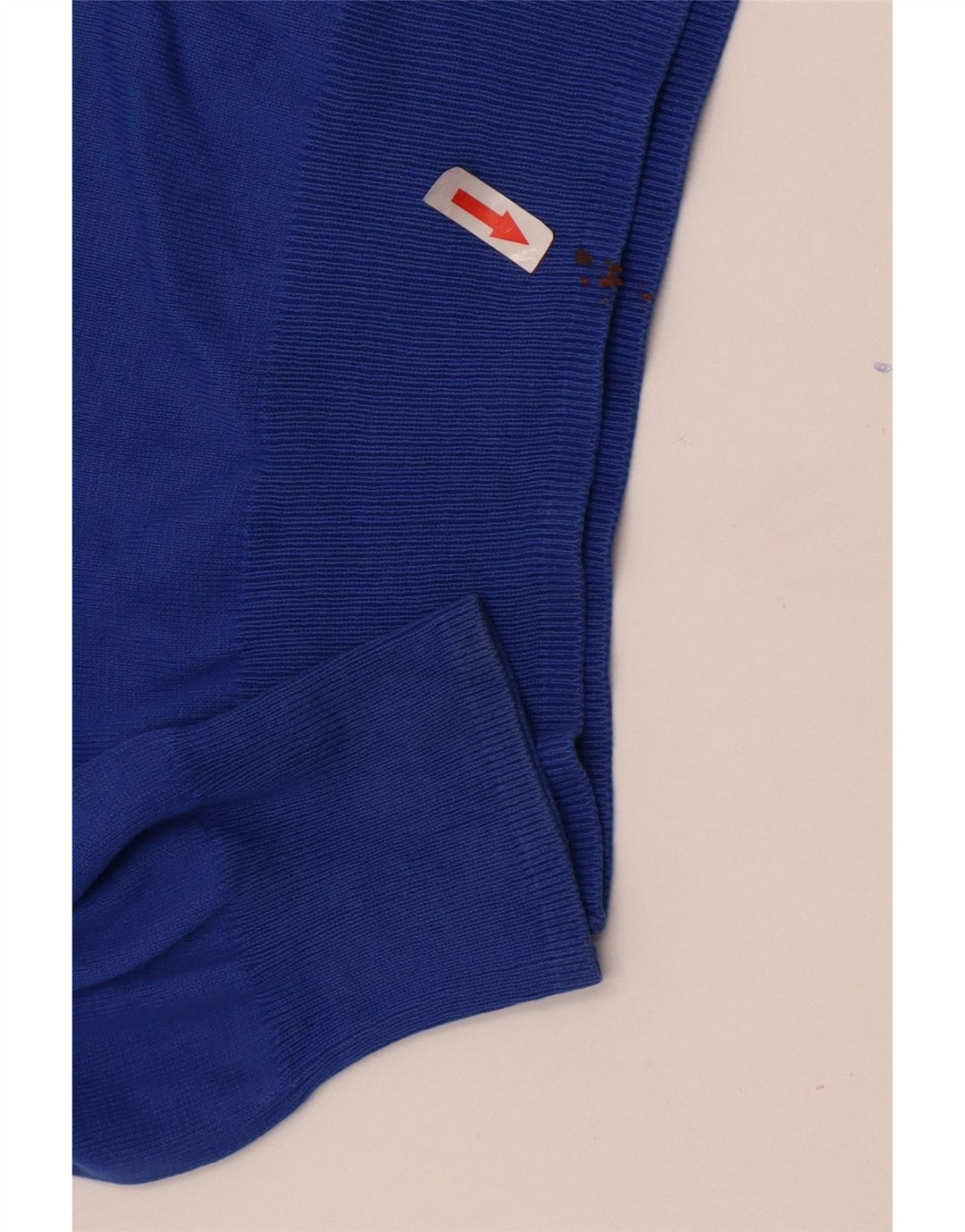 Zara Pull Col V Homme Bleu Moyen Coton