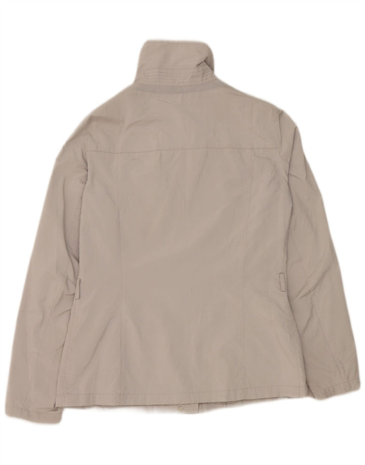 Geox Veste de pluie pour femme UK 8 Small Gris Polyester