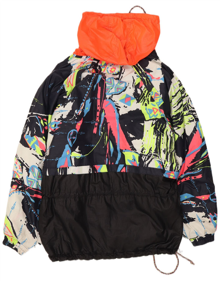 Luhta Veste de pluie surdimensionnée pour femme UK 18 XL Noir Colourblock