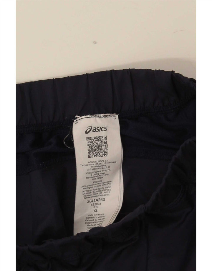 Asics Short de Sport Homme XL Bleu Marine Polyester