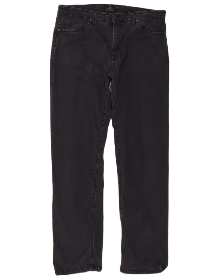 Marks & Spencer Pantalon Casual Blue Harbor W36 L33 Homme Bleu Marine