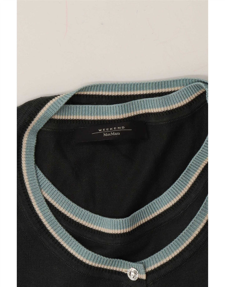 Max Mara Pull cardigan week-end pour femme UK 16 Large Vert