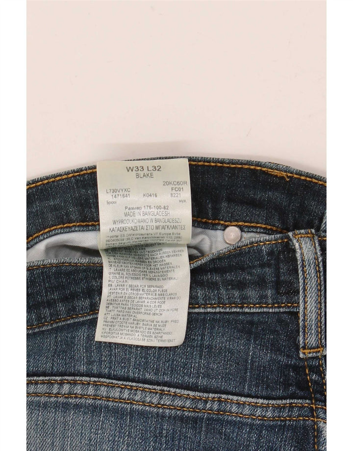 Lee Jean Droit Blake Homme W33 L32 Bleu Coton