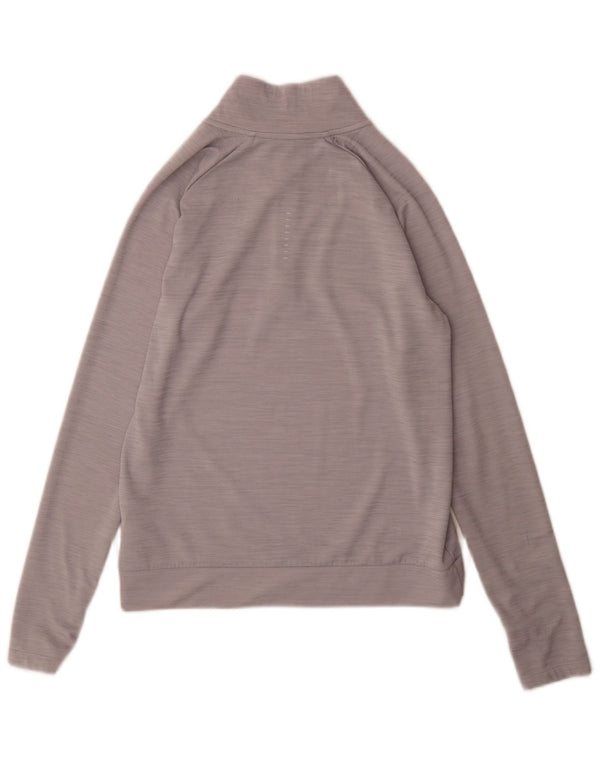 Nike Haut de survêtement coupe classique à col zippé pour homme XS Gris moucheté Sports