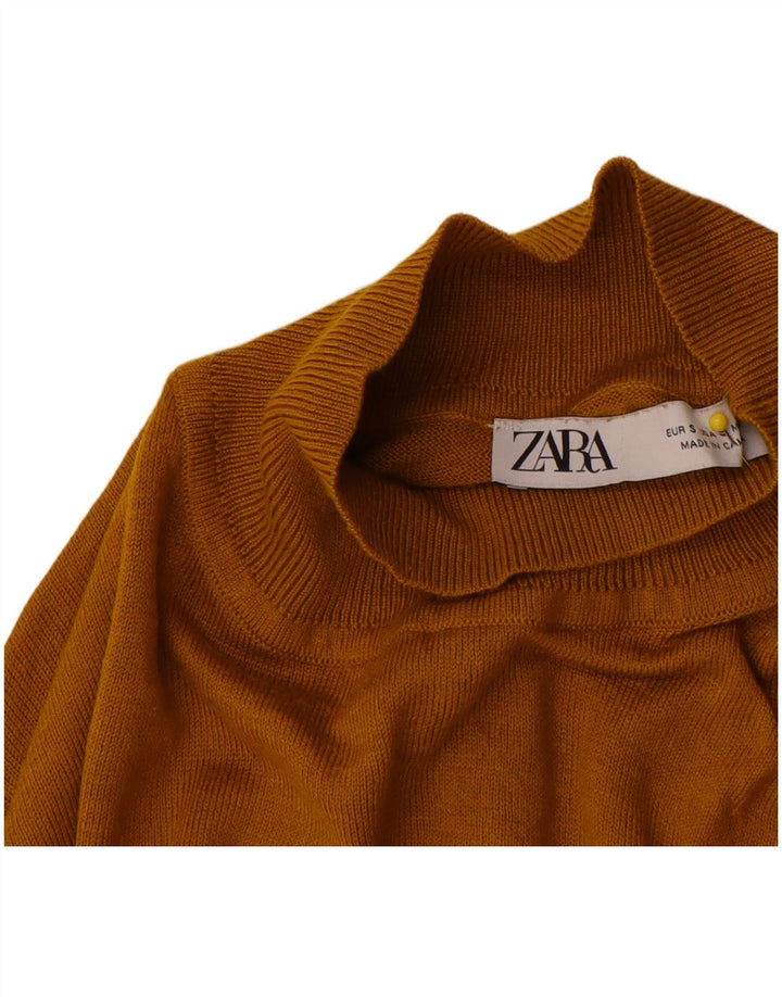 Zara Pull col roulé pour femme UK 10 Petit Beige
