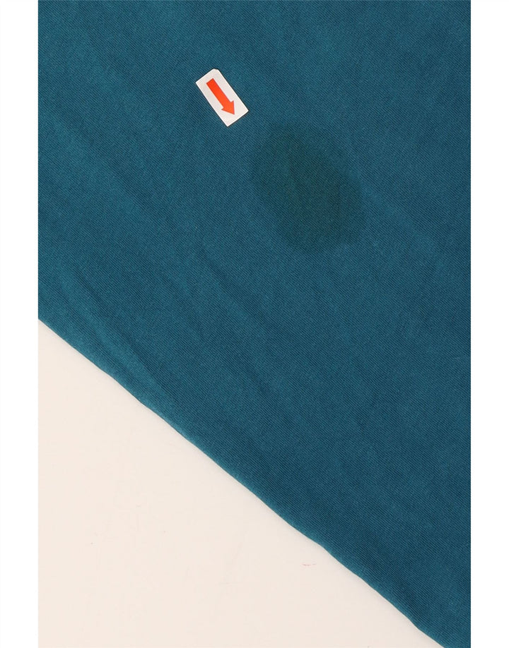 Vans Womens Classic Fit T-Shirt Top UK 10 Petit Bleu Coton