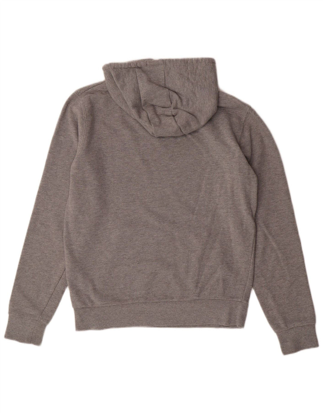ELLESSE Womens Oversized Hoodie Jumper UK 8 Small  Grey Cotton