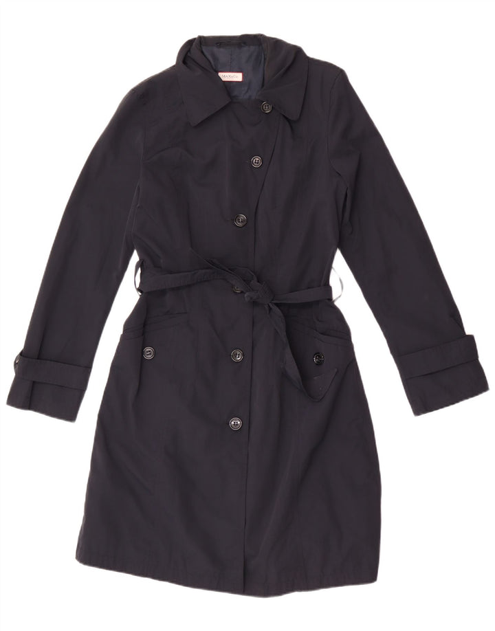 Max & Co. Trench-Coat Femme UK 8 Small Bleu Marine Polyamide