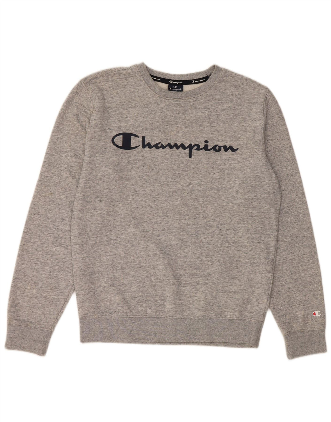 Champion Sweat-shirt graphique pour homme Petit coton moucheté gris