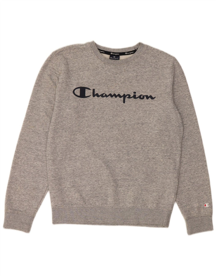 Champion Sweat-shirt graphique pour homme Petit coton moucheté gris