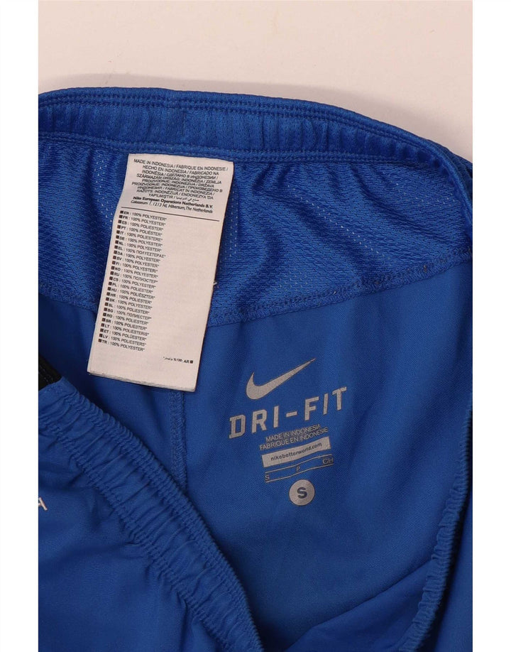 Nike Short de sport Dri Fit pour homme en polyester color block Taille S Bleu