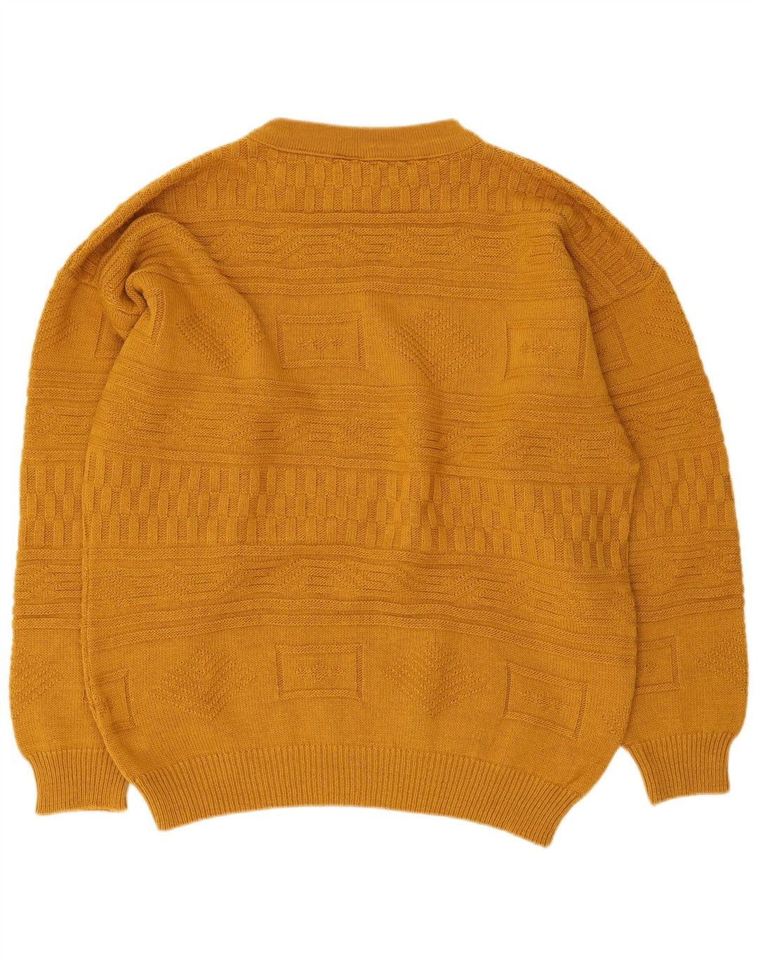 vintage Homme Col Roulé Pull Pull IT 48/50 Jaune Moyen