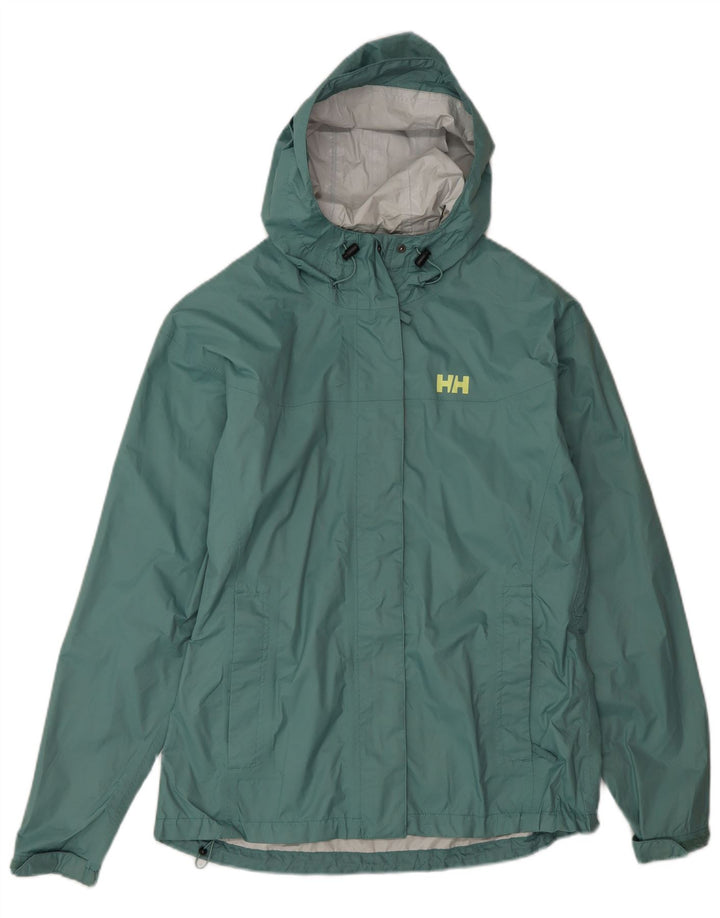 Helly Hansen Veste de pluie à capuche pour femme UK 16 Large Vert Polyamide