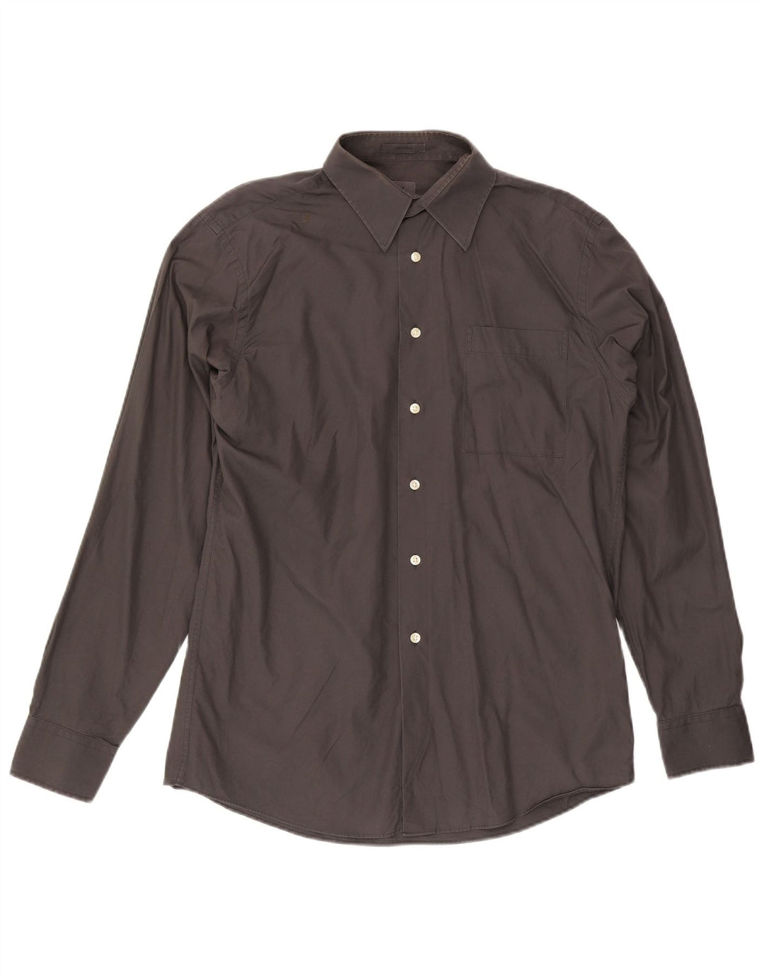Calvin Klein Chemise Homme Taille 40 15 1/2 Coton Gris Moyen