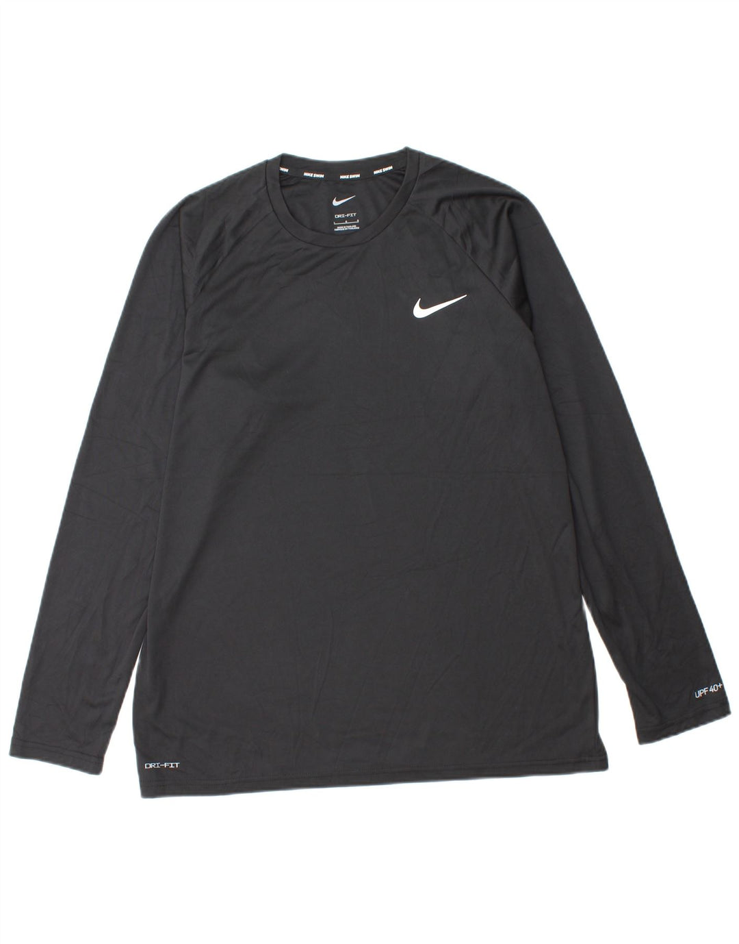 NIKE Haut Dri Fit à manches longues pour homme Noir Taille L