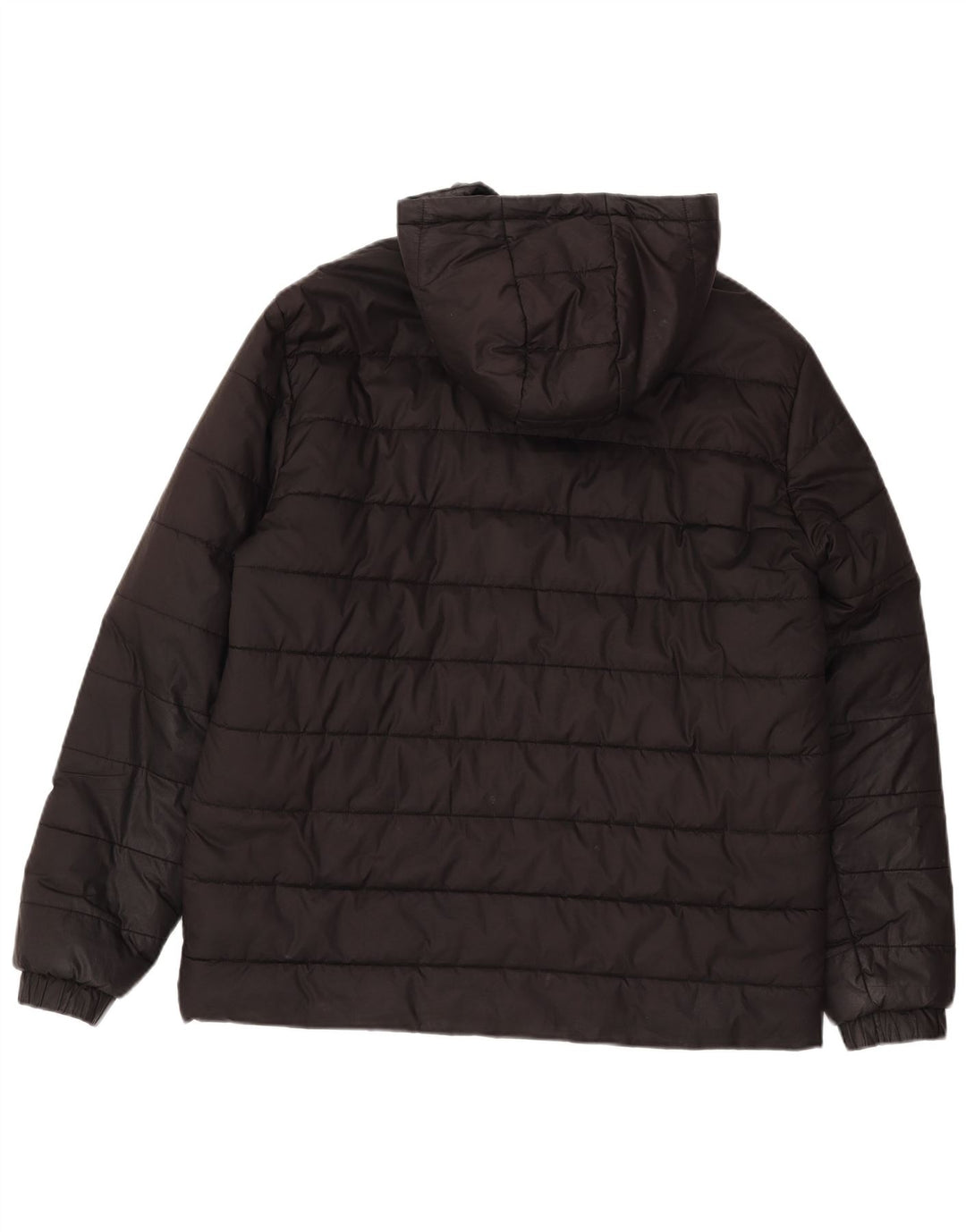 Puma Veste rembourrée à capuche pour homme UK 40 Large Noir Polyester
