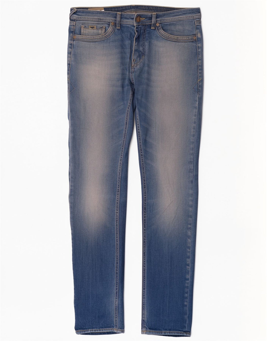 Gas Jean Slim Homme W34 L34 Bleu Coton