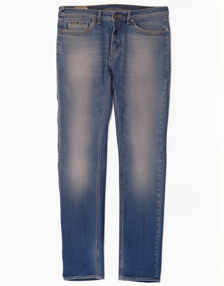 Gas Jean Slim Homme W34 L34 Bleu Coton