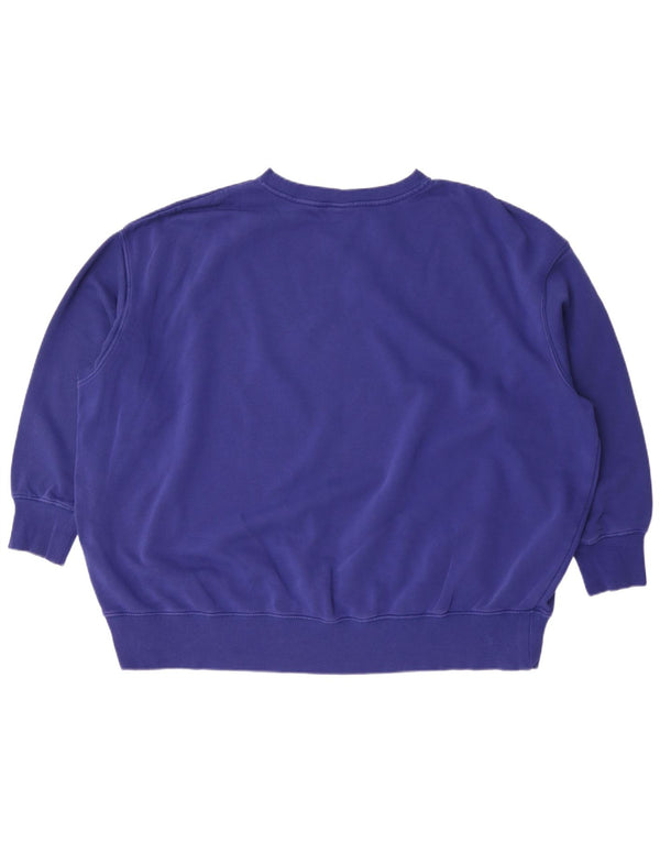 Nike Sweat-shirt graphique coupe ample pour homme en coton bleu 2XL