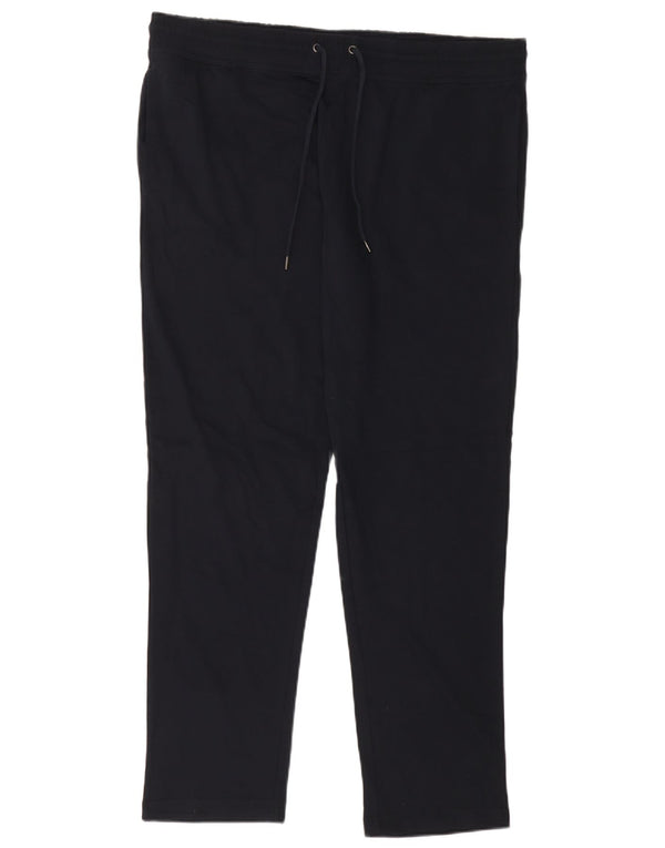 Marks & Spencer Pantalon de survêtement pour femme UK 18 XL Bleu marine Coton