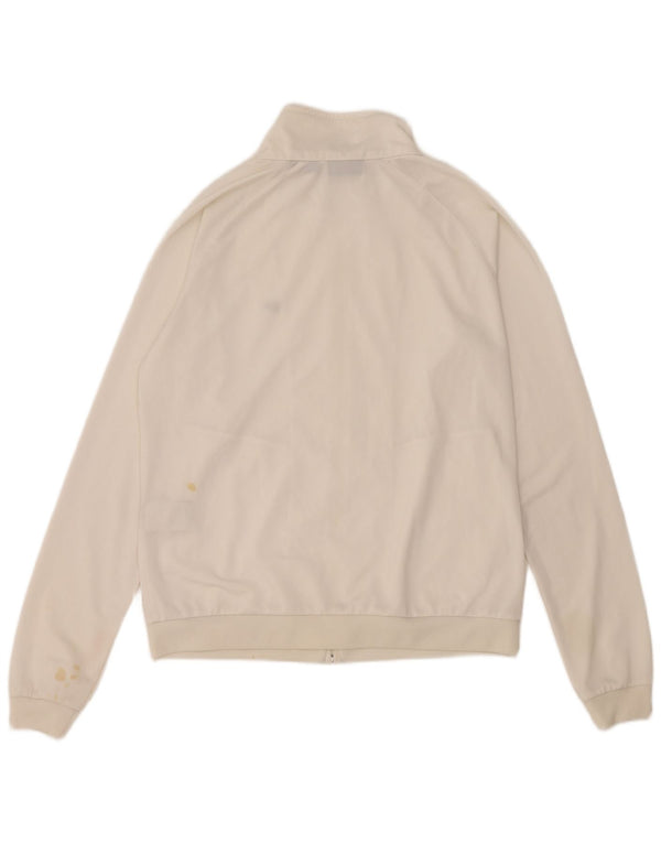 FILA Veste de survêtement pour femme UK 12 Medium Blanc Polyester