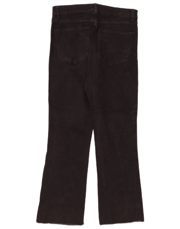 Zara Jean bootcut taille haute pour femme EU 40 Medium W30 L26 Noir