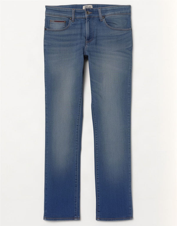 Tommy Hilfiger Jean droit homme W32 L30 bleu coton
