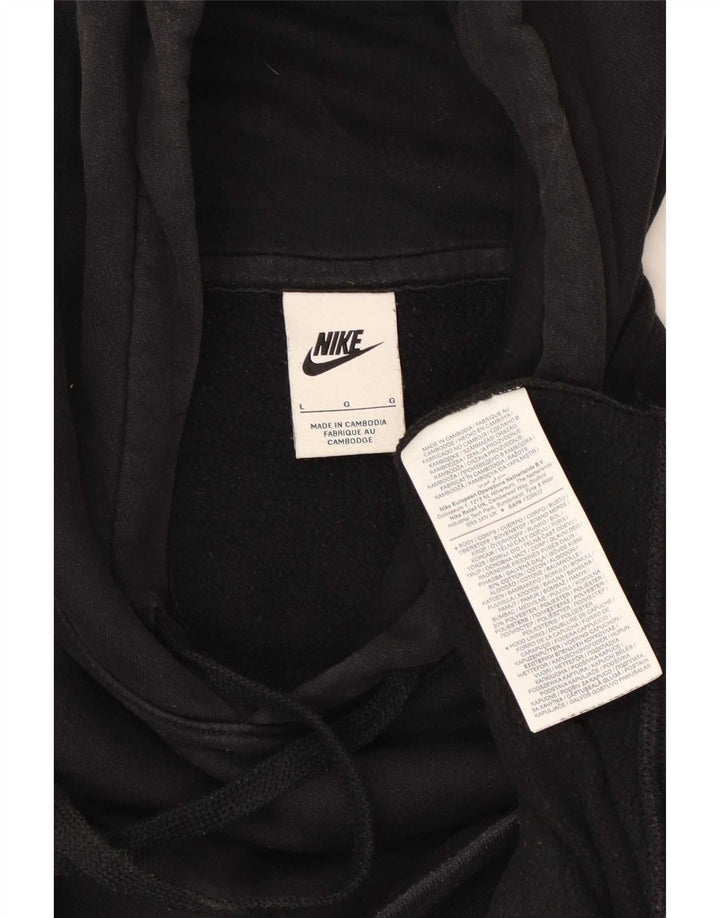 Nike Pull à capuche pour homme en coton noir Taille L