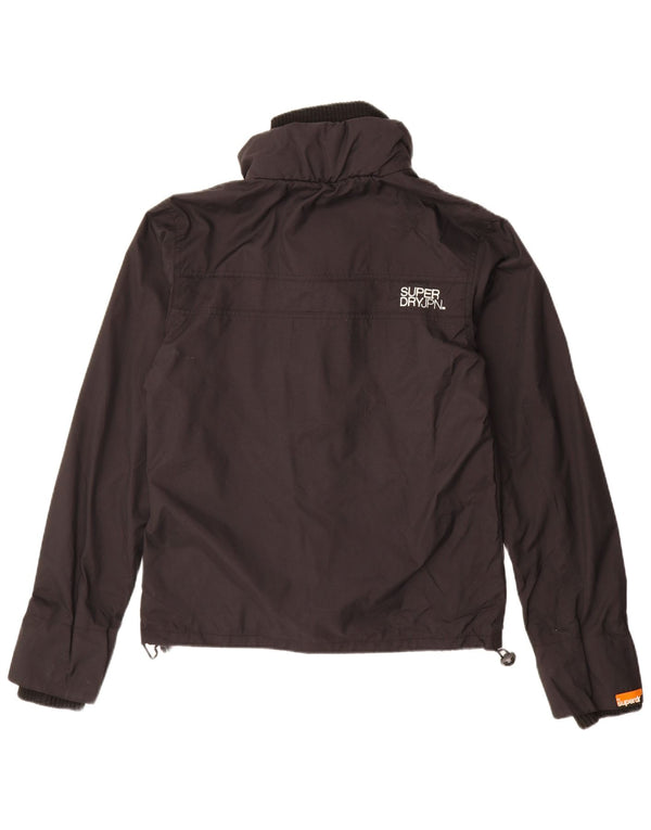 Superdry Veste de pluie graphique pour hommes UK 36 Small Black Nylon