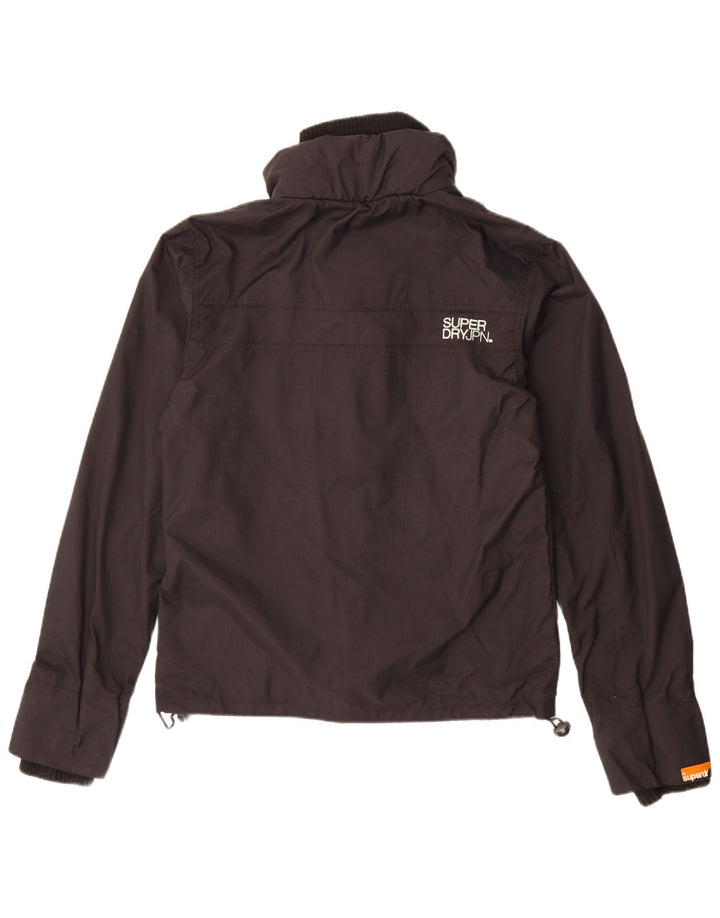 Superdry Veste de pluie graphique pour hommes UK 36 Small Black Nylon