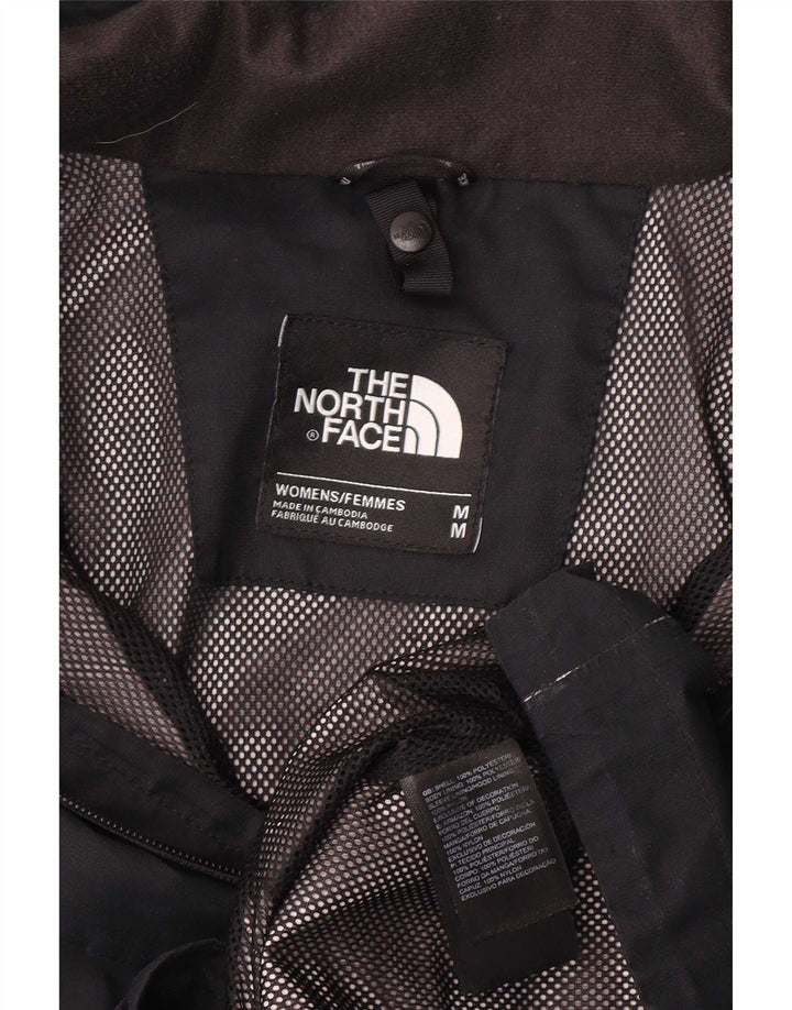 The North Face Womens Rain Jacket UK 14 Medium Black Polyester