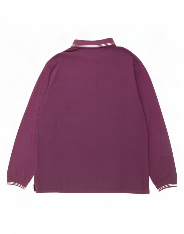 Champion Polo à manches longues coupe facile pour homme 2XL Violet