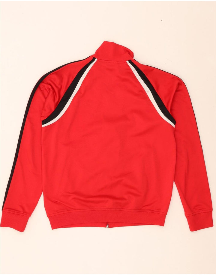 Adidas Veste de Survêtement Garçon 15-16 ans Rouge Colorblock Polyester