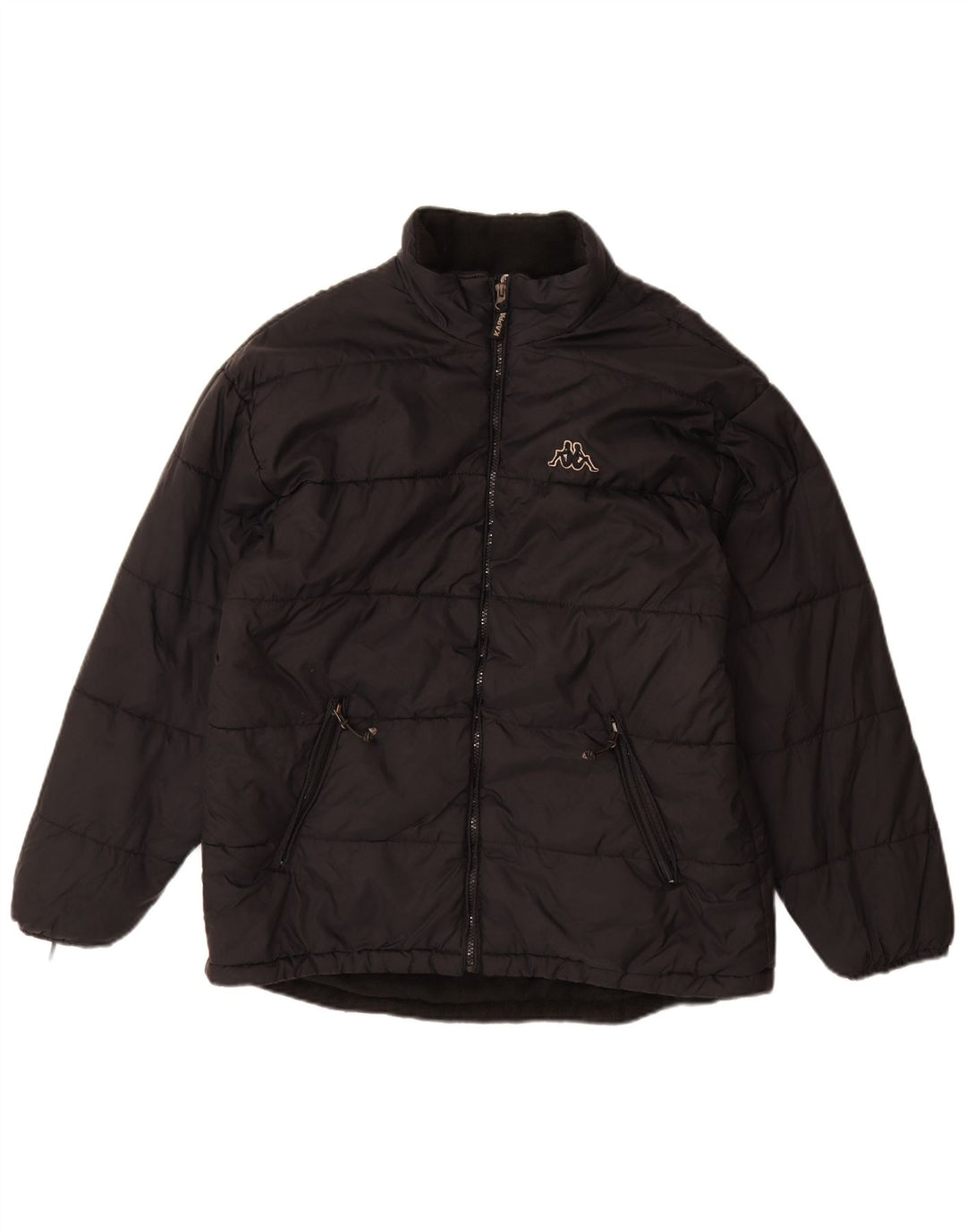 Kappa Veste matelassée pour homme UK 40 Large Noir Polyamide