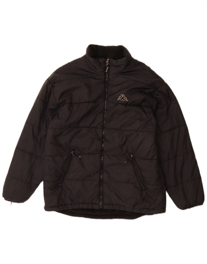 Kappa Veste matelassée pour homme UK 40 Large Noir Polyamide