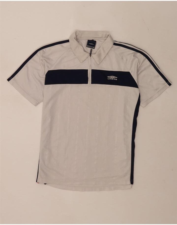 Umbro Polo Homme Blanc Medium Colourblock