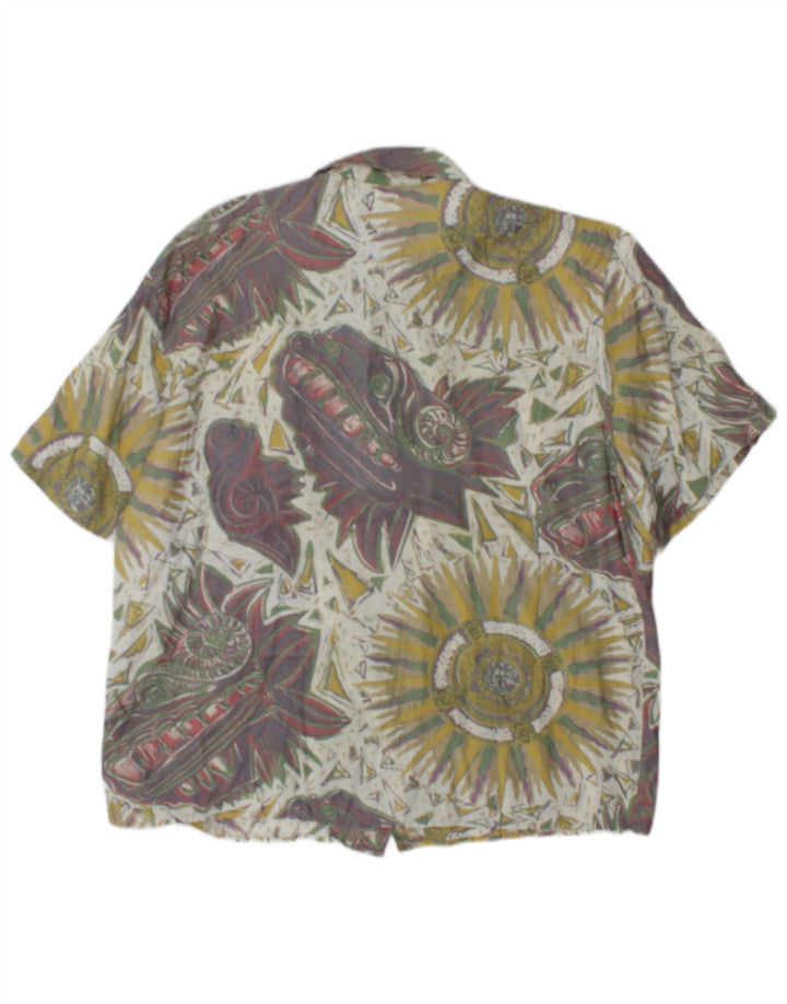 Piazza Duomo Chemise à motif abstrait pour homme Taille 42 Large Multicolore
