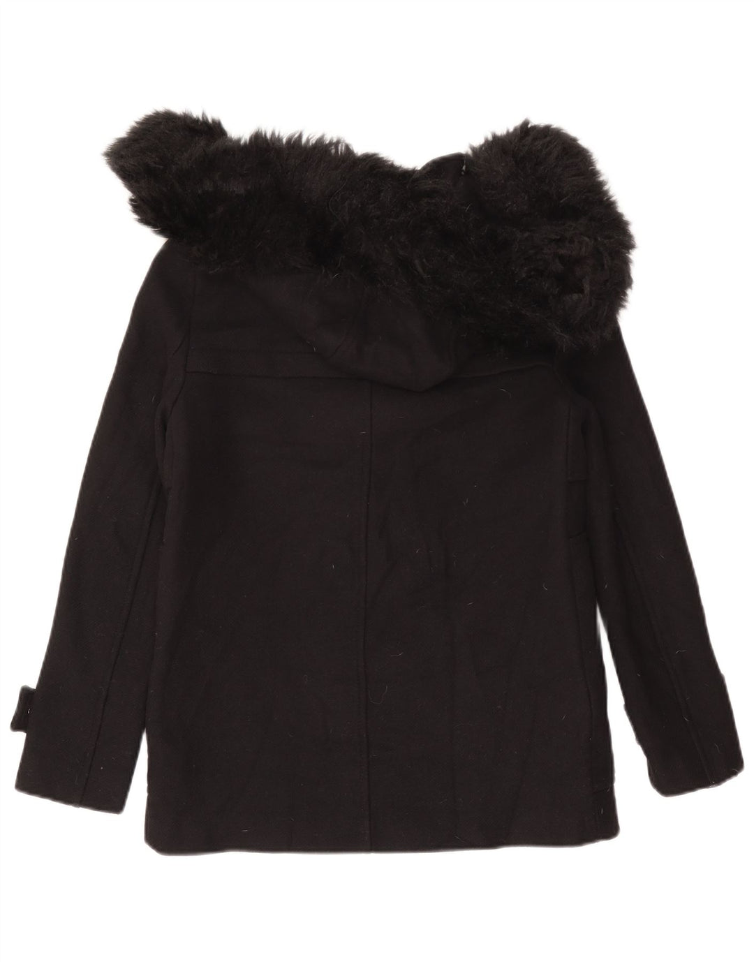Veste de sport à capuche pour femme Zara UK 12 Laine noire moyenne