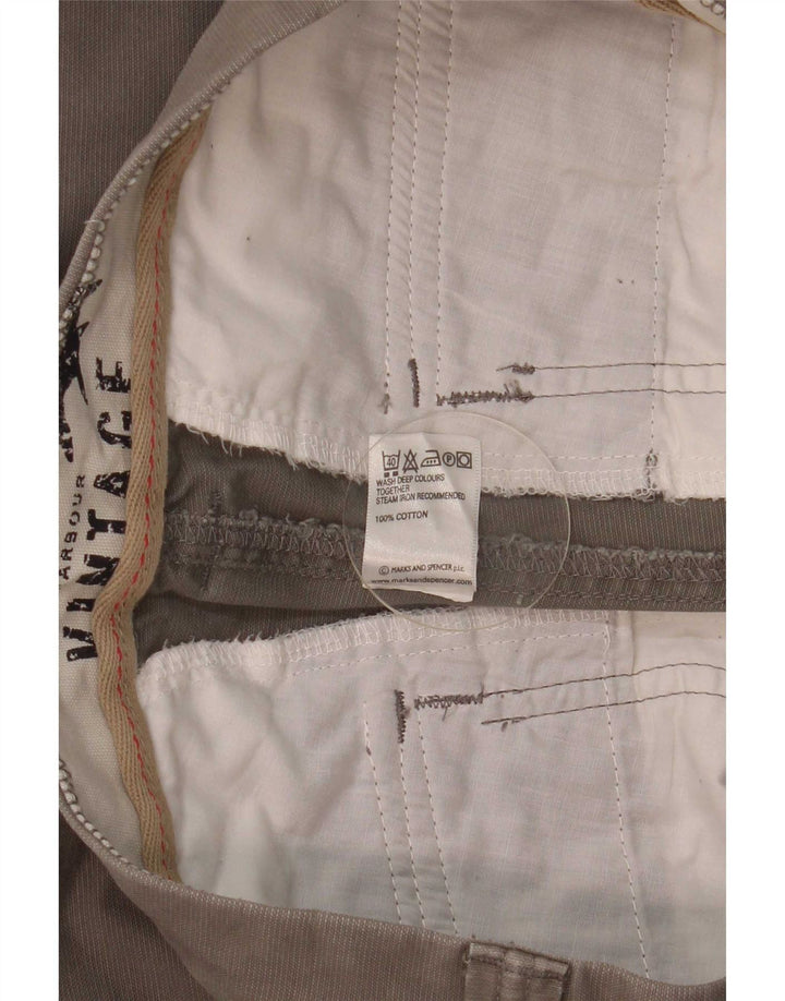 Marks & Spencer Bermuda vintage pour homme W32 en coton gris moyen