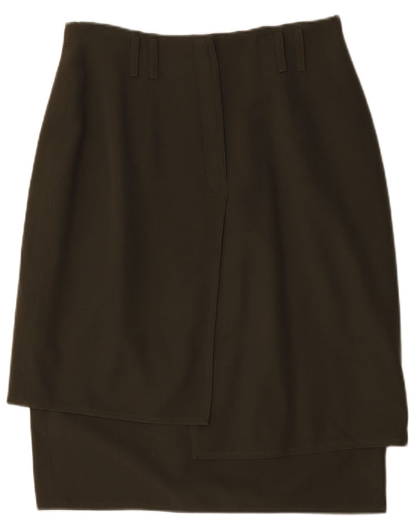 Les Copains Jupe Crayon Medium W32 Laine Verte Femme