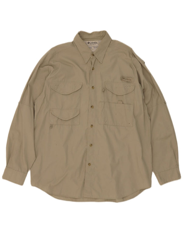 Columbia Chemise Homme Kaki Moyen Coton
