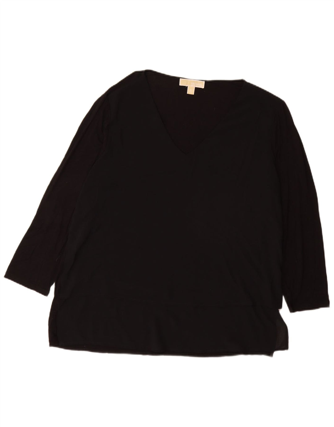 MICHAEL KORS Haut Femme Manches 3/4 UK 18 XL Noir Synthétique