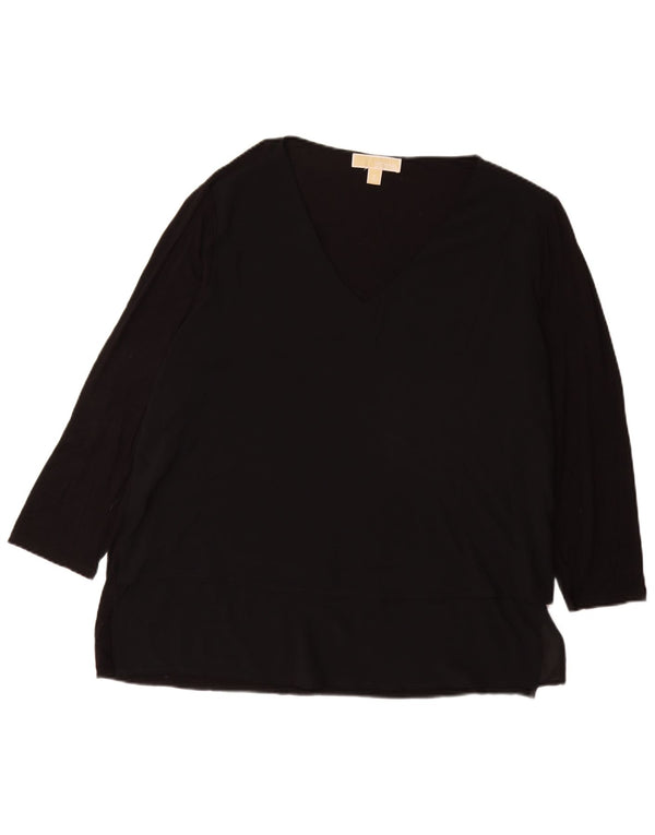 MICHAEL KORS Haut Femme Manches 3/4 UK 18 XL Noir Synthétique