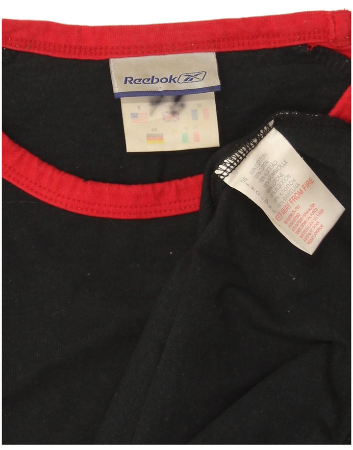 Reebok T-Shirt Homme Haut Petit Noir Colourblock Cotton