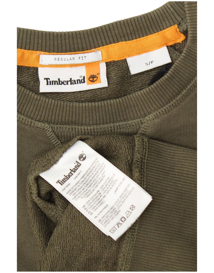 Timberland Sweat-shirt coupe classique pour hommes, petit coton kaki
