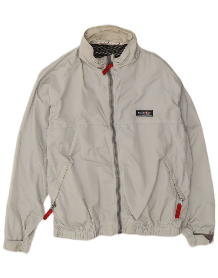 Murphy & Nye Veste coupe-vent pour homme UK 38 Gris moyen Polyamide