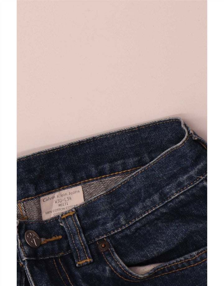 Calvin Klein Short en Jean W30 Femme Bleu Moyen en Coton