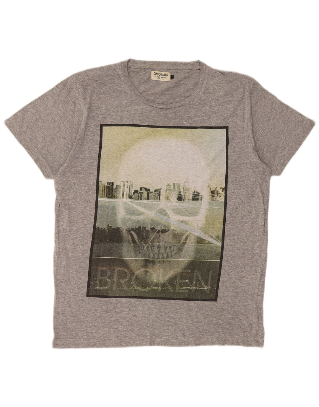 Jack & Jones T-Shirt Graphique Homme Grand Gris