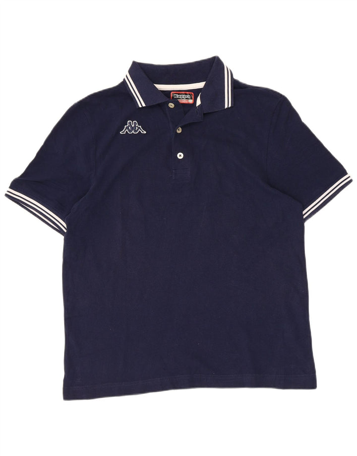 Kappa Polo Homme Bleu Marine Moyen Coton