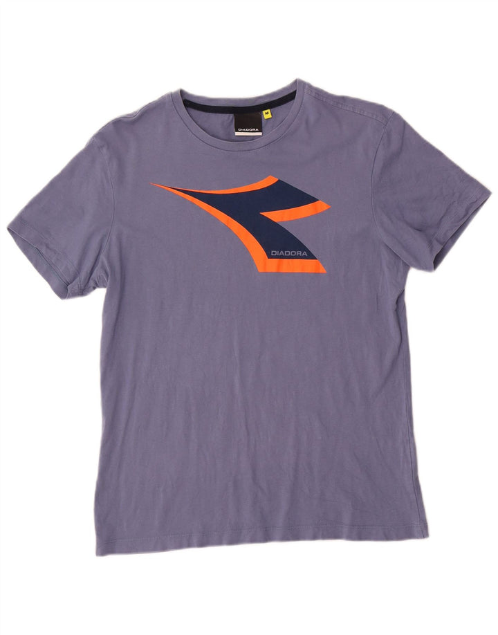 Diadora T-Shirt Graphique Homme Bleu Moyen